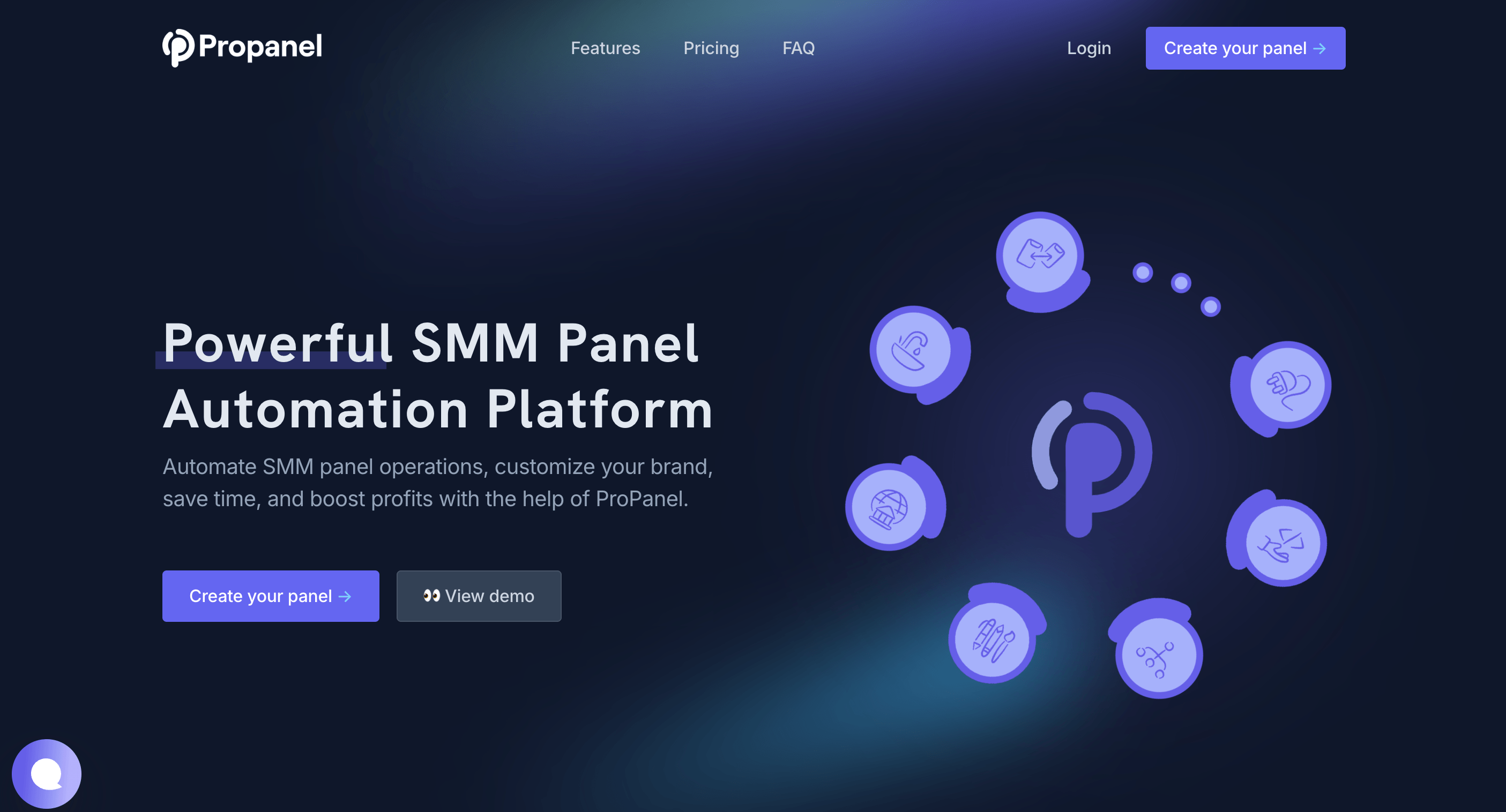 Project i have worked in named Propanel(Landing page)